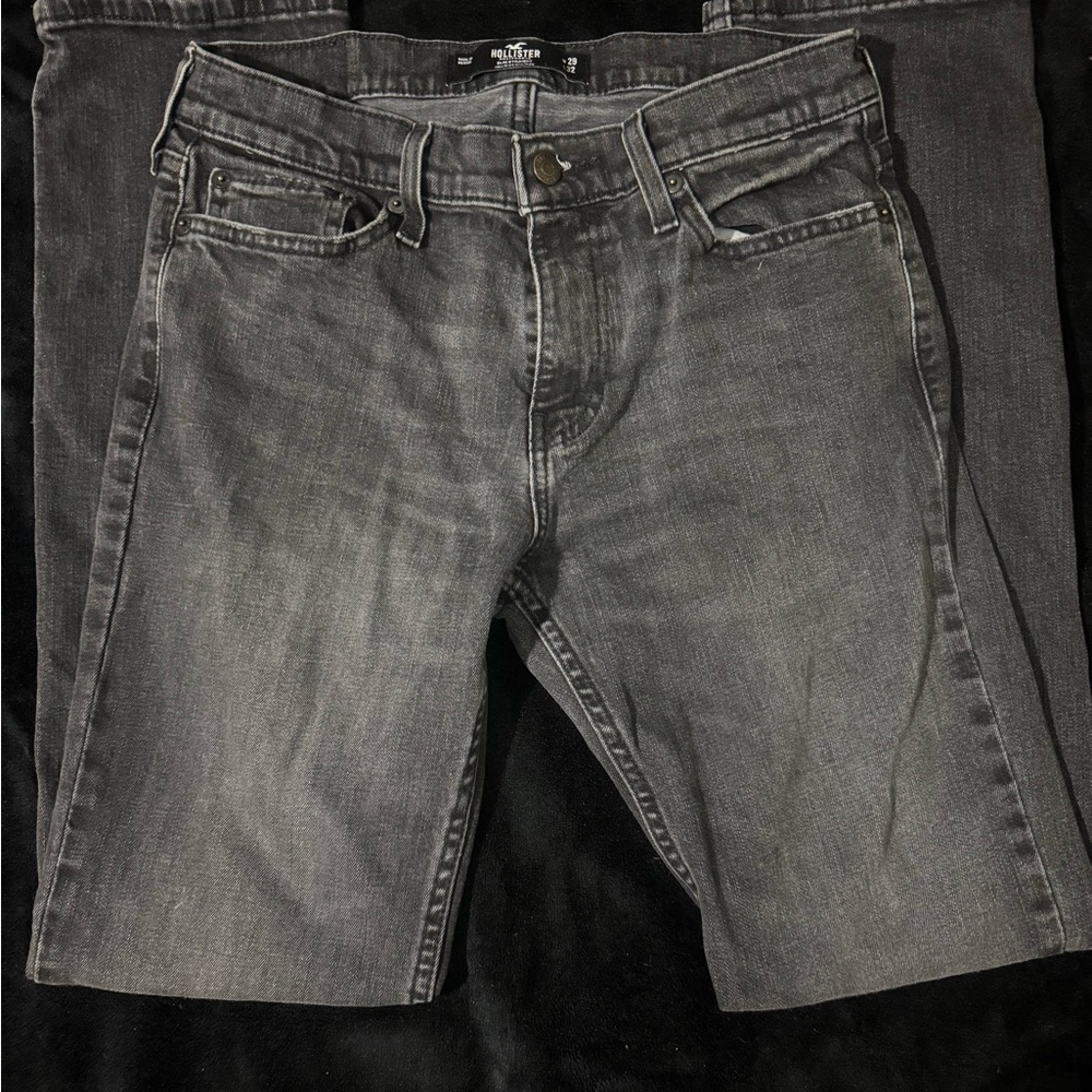 Hollister Men's Dark Gray Slim Jeans
